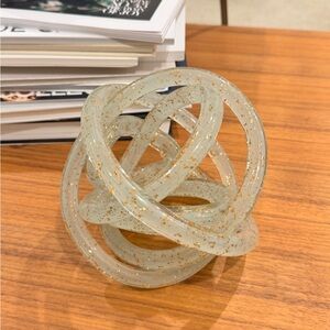 Anthropology glass knot decoration